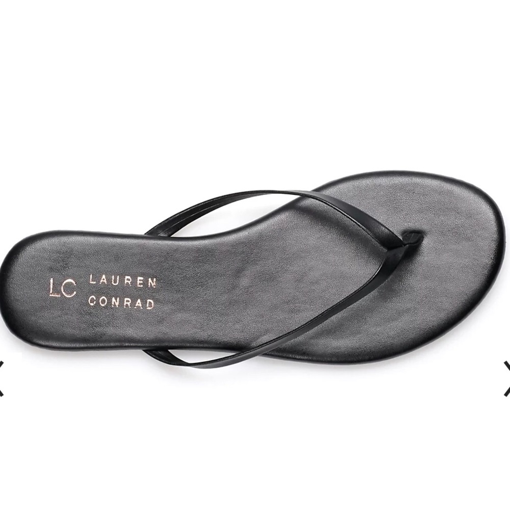 Lauren Conrad Black Flip Flops